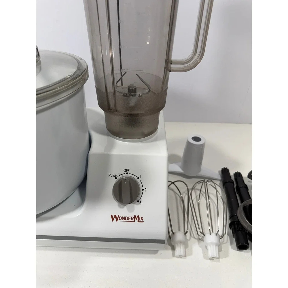 WonderMix Revolution Kitchen Stand Mixer Blender Combo White WM-Revolution